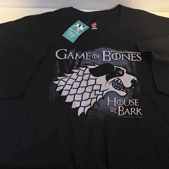 New with Tags BIG DOGS Game of Bones Black Tee 4XL - Picture 1 of 6